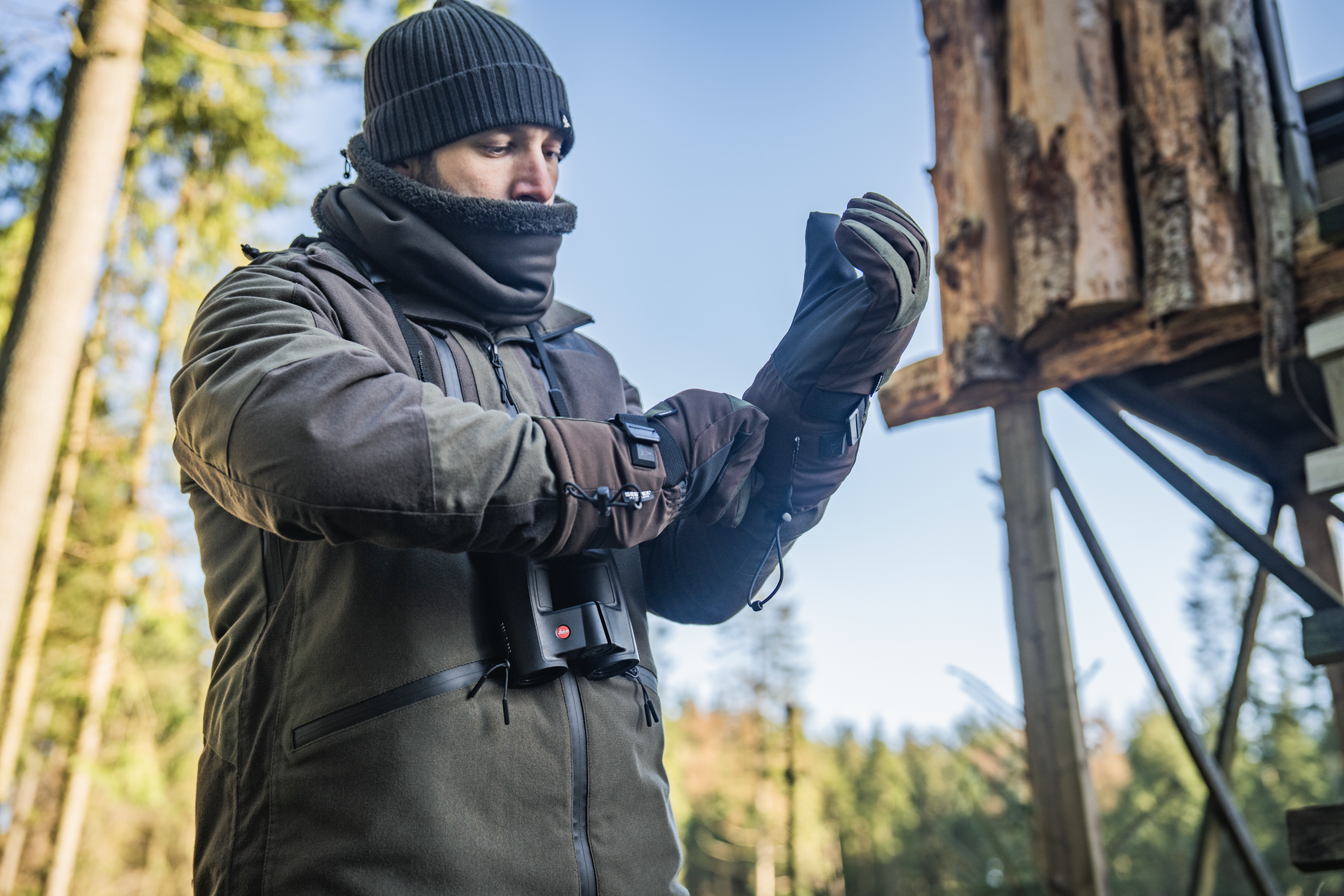 Celsius Heat Gloves - Pine green