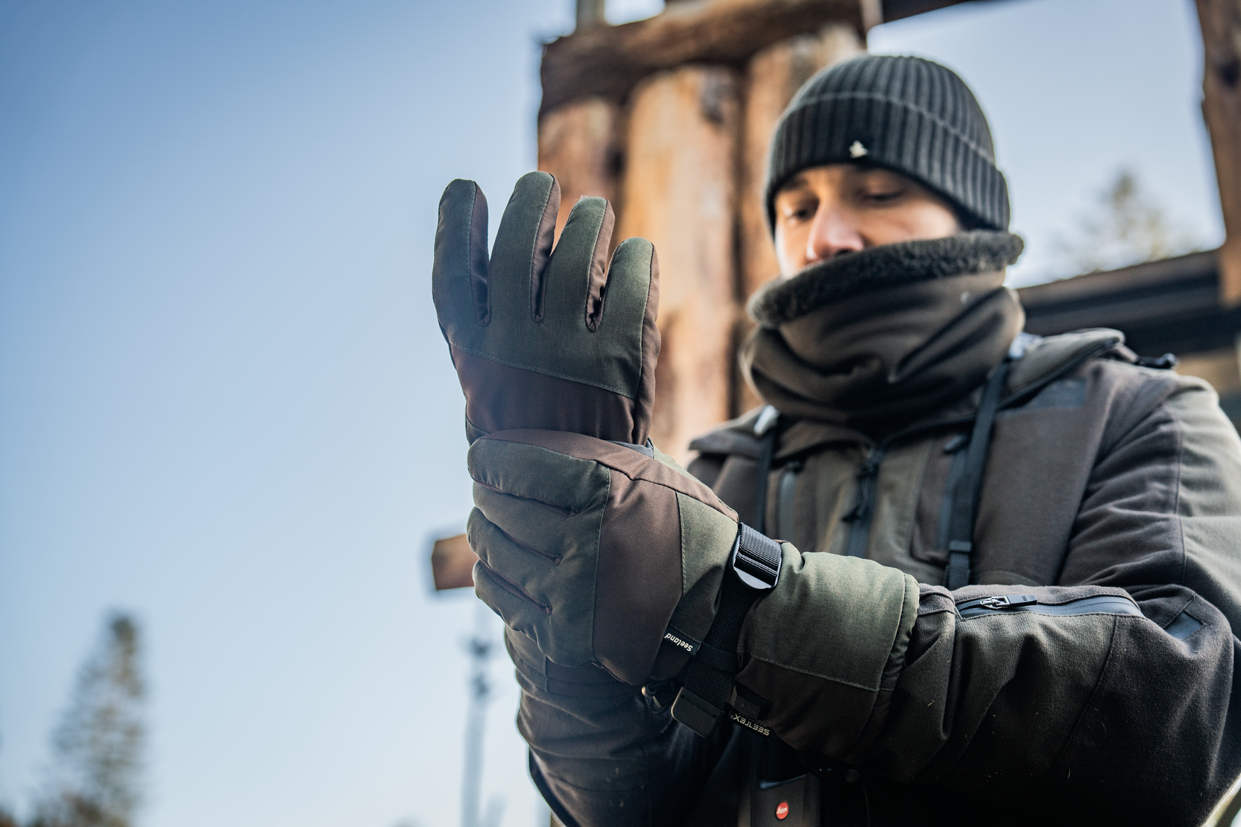 Celsius Heat Gloves - Pine green
