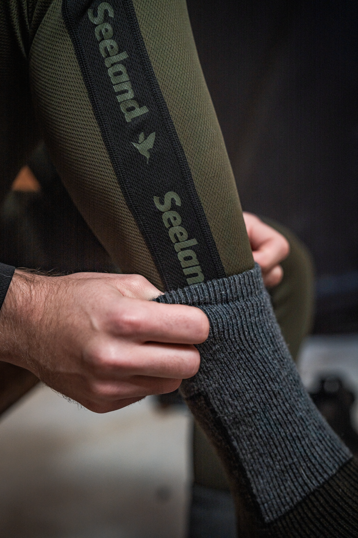 Field Thermo Sock - 2Pack - Pine Green Melange/Grey Melange