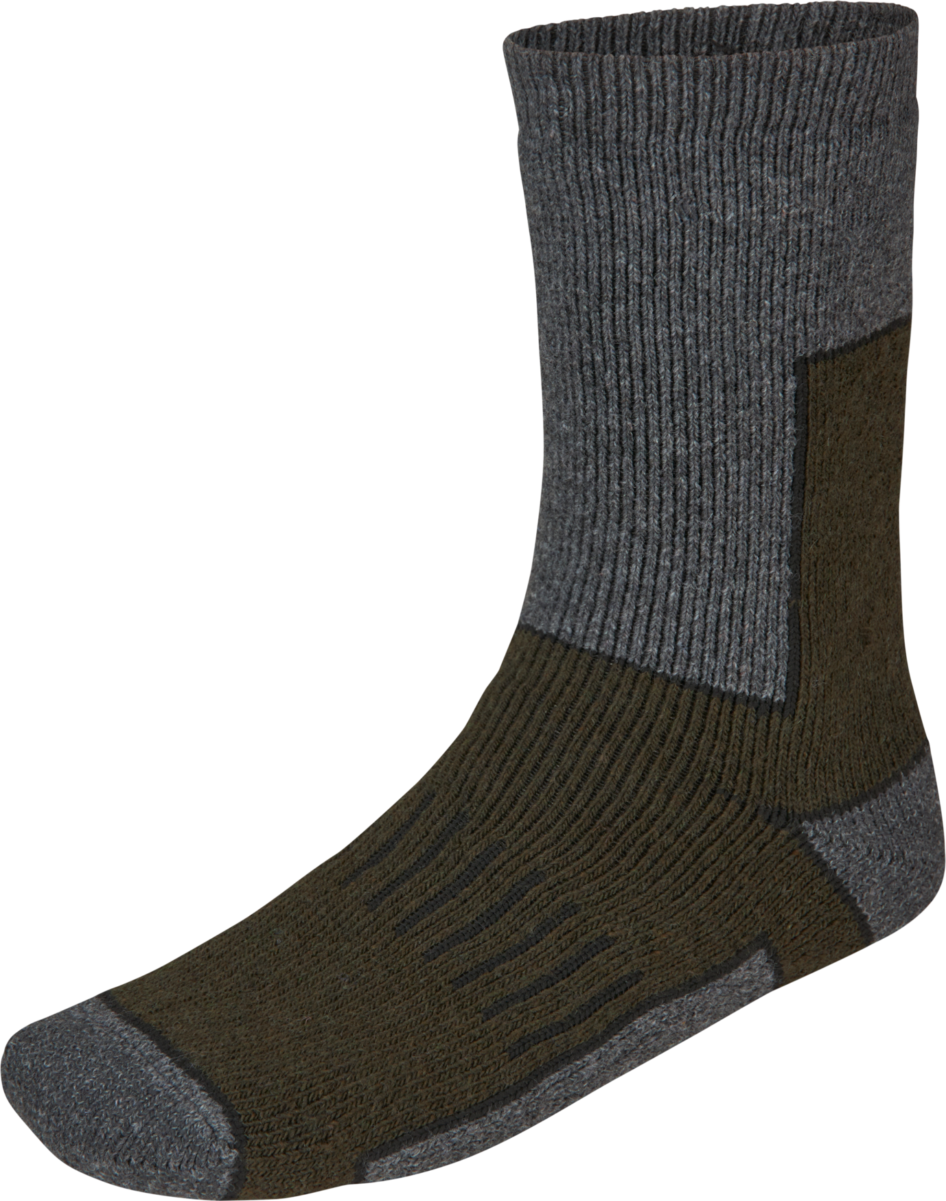 Field Thermo Sock - 2Pack - Pine Green Melange/Grey Melange