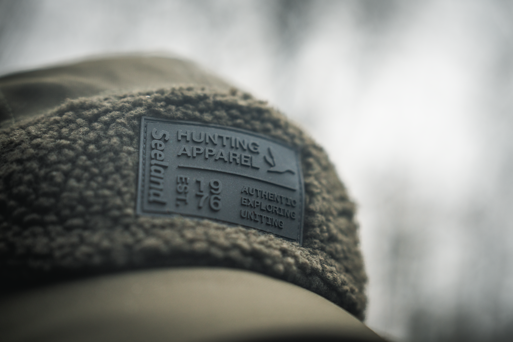 Teddy Fold Down Cap - Pine green